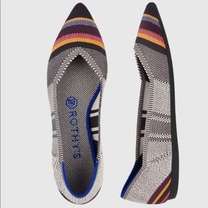 Rothy’s- The Point- Inverse Stripe- Size 8